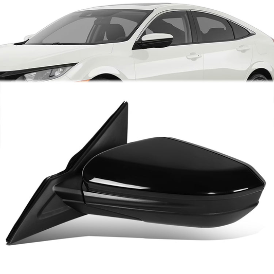 RETROVISOR MIRROR - OE STYLE - HONDA CIVIC 17-21 - WITH POWER - DRIVER SIDE - PAINT TO MATCH - BLACK