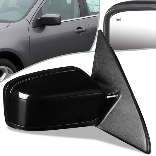 RETROVISOR MIRROR - OEM - 06-12 FORD FUSION / 06-10 MERCURY MILAN - POWERED - HEATED - PAINTABLE - BLACK - RIGHT