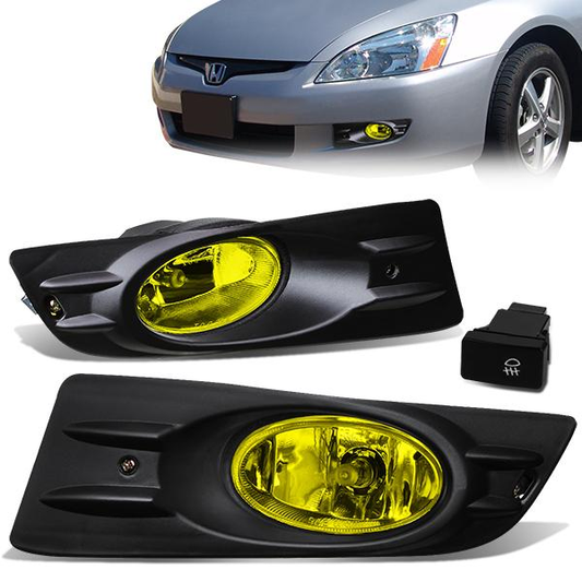 FAROS DE NIEBLA 06-07 HONDA ACCORD COUPE 2-DR - WITH SWITCH, BEZEL - H11 BULB - AMBER