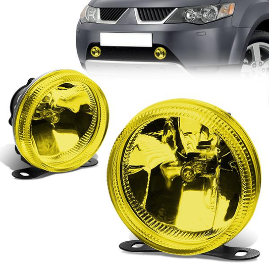 FAROS DE NIEBLA UNIVERSAL - ROUND - 3.5 INCH - H3 BULB - AMBER