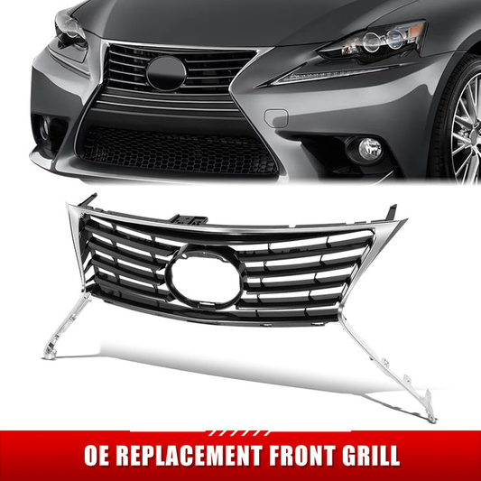 PARRILLA GRILLE - LX IS250/350 13-16/17-20/21-ON/ GRILLE ASS'Y 13-16/ PAINTED SILVER GRAY/ (W/CHROME MOULDING)/ (W/O F-SPORT)//PARTS.NO,LX1200151//OEM NO,5311253050