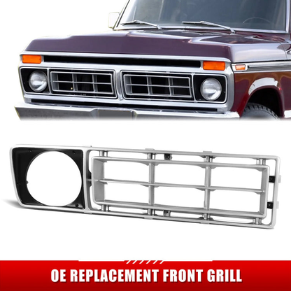 PARRILLA GRILLE - FD F150 P/U 64-66/67-72/73-79/ GRILLE ASS'Y RH 76-77/ ARGENT//PARTS.NO,FO1200106//OEM NO,D6TZ8150A