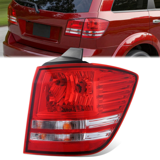 FAROS TRASEROS OE STYLE - 09-20 DODGE JOUNEY - FITS MODELS WITHOUT LED TAIL LAMPS - 3157 BRAKE / 3157 TURN SIGNAL / 3157 TAIL LAMP - CHROME HOUSING - RIGHT