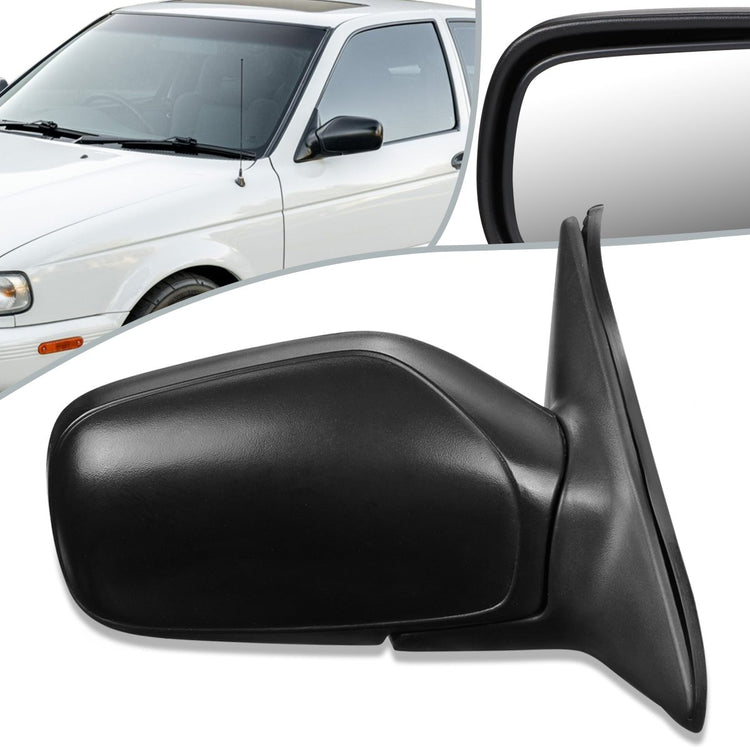 RETROVISOR MIRROR - OEM - 91-94 NISSAN SENTRA - POWERED - FOLDING - TEXTURED - BLACK - RIGHT