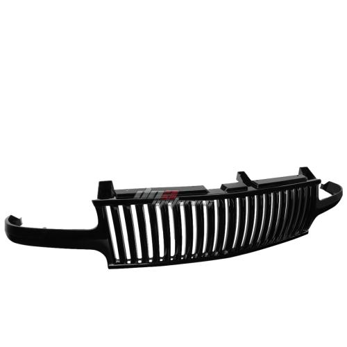PARRILLA GRILLE - 00-06 CHEVROLET SUBURBAN 1500 , 2500 - VERTICAL FENCE STYLE - ABS - GLOSSY - FITS 10TH GEN. SILVERADO MODELS W/ GM GMT 800 / 830 PLATFORM ONLY - BLACK