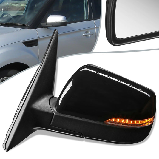 RETROVISOR MIRROR - OEM - 12-13 KIA SOUL - POWERED - HEATED - PAINTABLE - BLACK - LEFT