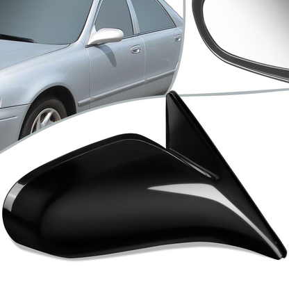 RETROVISOR MIRROR - OEM - 98-99 MAZDA 626 - MANUAL - SMOOTH - BLACK - RIGHT