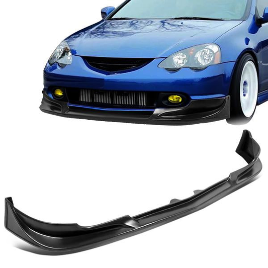 nan FRONT BUMPER LIP - 02-04 ACURA TSX - C-WEST STYLE - POLYURETHANE - PAINTABLE - MATTE BLACK