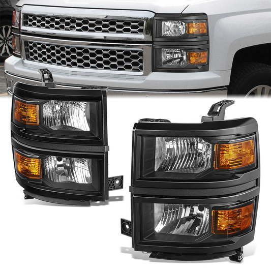 FAROS 2014-2015 SILVERADO 1500//WHITE COVER, YELLOW REVERSE, BLACK BACKGROUND LIGHT WITH BLUE LIGHT BULB