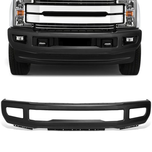 DEFENSA FORD F-250 SUPER DUTY 2017-2019 - FORD F-350 SUPER DUTY 2017-2019 - FITS MODELS WITH FOG LAMPS; WITHOUT FENDER FLARES - BLACK