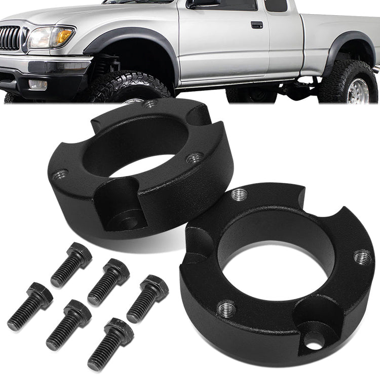 KIT ELEVACION 95-04 TOYOTA TACOMA / 96-02 TOYOTA 4RUNNER - FITS 6-LUG WHEEL HUB MODELS ONLY - FRONT - 2.5" LIFT - STRUT TOP MOUNT SPACER