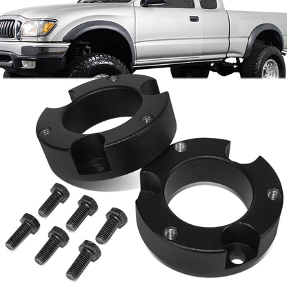 KIT ELEVACION 95-04 TOYOTA TACOMA / 96-02 TOYOTA 4RUNNER - FITS 6-LUG WHEEL HUB MODELS ONLY - FRONT - 2.5" LIFT - STRUT TOP MOUNT SPACER