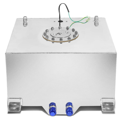 TANQUE DE GASOLINA FUEL CELL - GAS TANK WITH LEVEL SENDER - 15.5 GALLON - ALUMINUM - POLISHED CAP - POLISHED