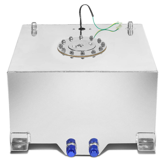 TANQUE DE GASOLINA FUEL CELL - GAS TANK WITH LEVEL SENDER - 15.5 GALLON - ALUMINUM - POLISHED CAP - POLISHED
