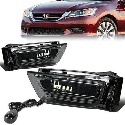 FAROS DE NIEBLA 13-14 HONDA ACCORD 4-DOOR - W/ SWITCH - H11 BULB - SMOKE