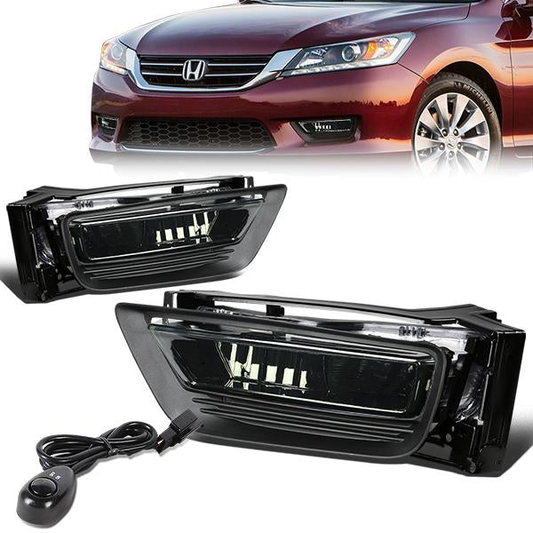 FAROS DE NIEBLA 13-14 HONDA ACCORD 4-DOOR - W/ SWITCH - H11 BULB - SMOKE