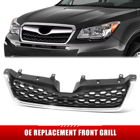 PARRILLA GRILLE - SB FORSTER '14-'16/'17-'18/ GRILLE ASS'Y 14-16/ LOWER MAT-GRAY/ W/CHROME MOULDING (2.5)/ (TYPE 1)//PARTS.NO,SU1200154//OEM NO,91121SG040