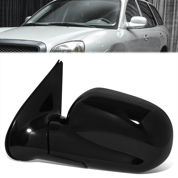 RETROVISOR MIRROR - OE STYLE - HYUNDAI SANTA FE 03-04 - WITH POWER WITH HEATED GLASS - DRIVER SIDE - PAINT TO MATCH - BLACK