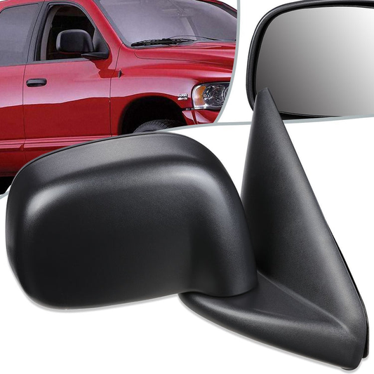 RETROVISOR MIRROR - OEM - 02-08 DODGE RAM 1500 / 03-09 DODGE RAM 2500 , 3500 - MATTE - BLACK - RIGHT