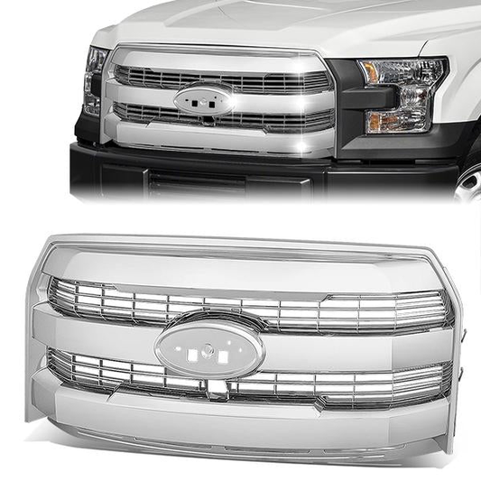 PARRILLA GRILLE - 15-17 FORD F-150 - 3-BAR STYLE - CHROME
