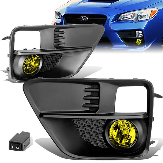 FAROS DE NIEBLA 15-17 SUBARU WRX , STI - WITH SWITCH, BEZEL - H11 BULB - AMBER