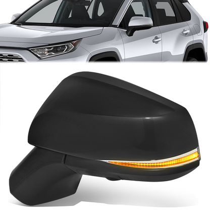 RETROVISOR MIRROR - OE STYLE - TOYOTA RAV4 19-24 - WITH POWER WITH HEATED WITH SIGNAL WITH BLIND SPOT WITH CAMERA - DRIVER SIDE - PAINT TO MATCH - BLACK