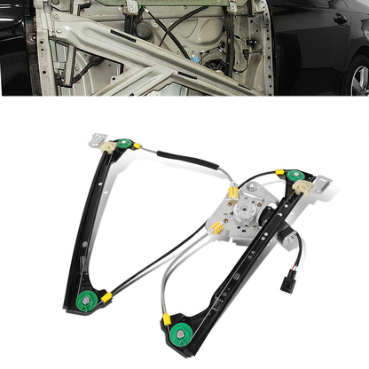 REGULADOR DE VENTANA WINDOW MOTORS & REGULATORS - METALLIC - 99-04 OLDSMOBILE ALERO/99-05 PONTIAC GRAND AM - METALLIC - BARE STEEL/PLASTIC