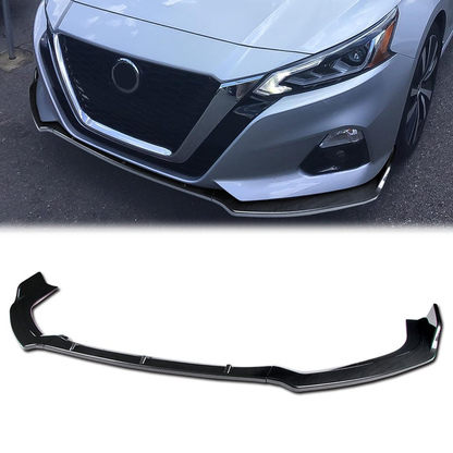 LIP FRONTAL 19-22 NISSAN ALTIMA SEDAN - REQUIRES DRILLING BUMPER FOR INSTALLATION - 3PC - CARBON FIBER LOOK