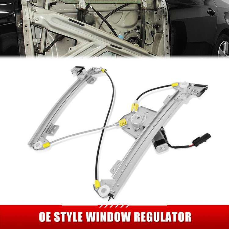 REGULADOR DE VENTANA WINDOW MOTORS & REGULATORS - CHRYSLER SEBRING 2007-2010 - SEDAN - W/ 2PIN CONNECTOR - METALLIC - BARE STEEL / PLASTIC