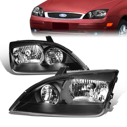 FAROS 05-07 FORD FOCUS 3/4/5-DOOR - BLACK HOUSING / CLEAR CORNER