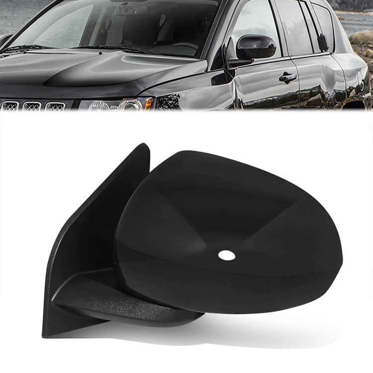 RETROVISOR MIRROR - OE STYLE - JEEP COMPASS 16-17 - WITH POWER WITH HEATED GLASS - DRIVER SIDE - PAINT TO MATCH - BLACK