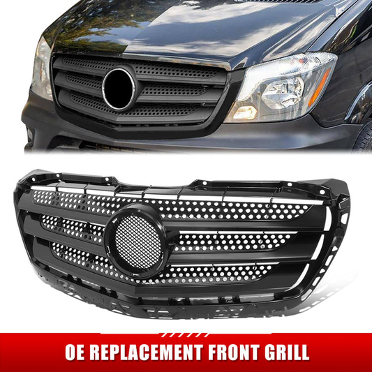 PARRILLA GRILLE - BZ SRINTER '14-'18/ GRILLE ASS'Y/ MAT-BLACK/ W/O CHROME MOULDING