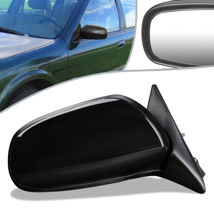 RETROVISOR MIRROR - OEM - 96-99 NISSAN MAXIMA / 96-99 INFINITI I30 - POWERED - TEXTURED - BLACK - RIGHT