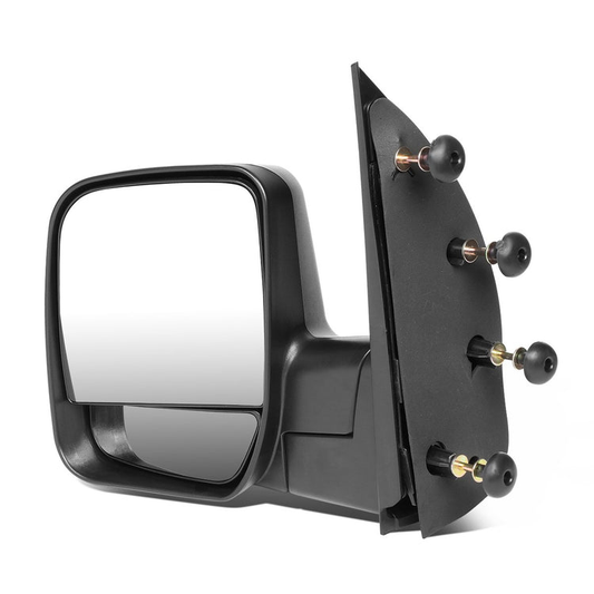 RETROVISOR MIRROR - OEM - 02-07 FORD E-150, E-250, E-350, E-450 / 02-03 FORD E-550 - MANUAL - TEXTURED - BLACK - LEFT