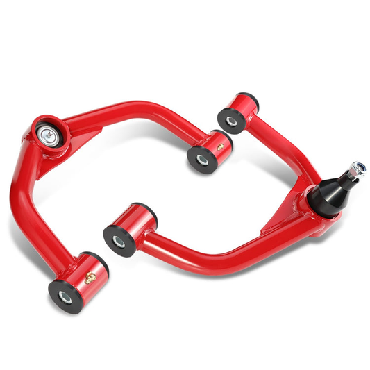 HORQUILLAS CHEVOLET SILVERADO 2500HD 8-LUG 2011-2019 GMC SIERRA 2500HD 3500HD 8-LUG 2011-2019 2-4" LIFT FRONT UPPER CONTROL ARMS,RED+BLACK