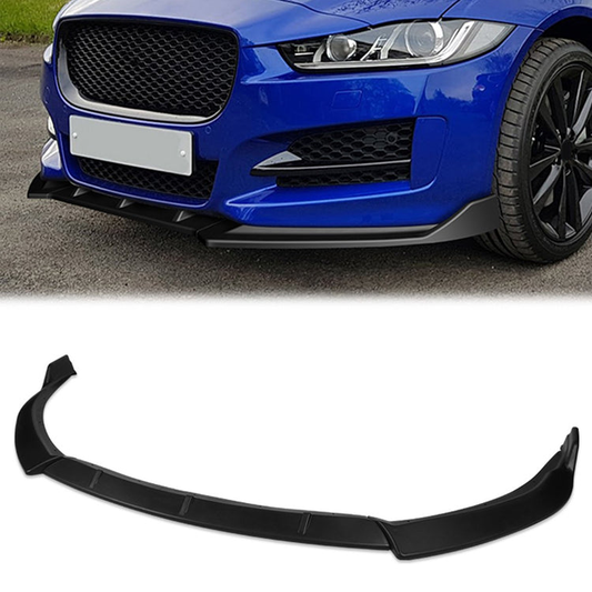 LIP FRONTAL 16-19 JAGUAR XE - REQUIRES DRILLING BUMPER FOR INSTALLATION - 3PC - MATTE BLACK