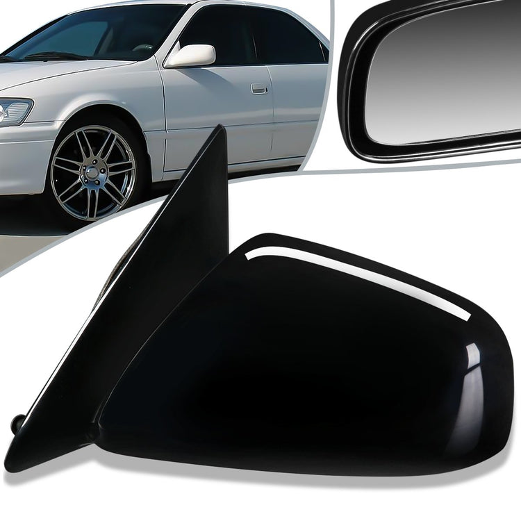 RETROVISOR MIRROR - OEM - 97-01 TOYOTA CAMRY - POWERED - PAINTABLE - BLACK - LEFT