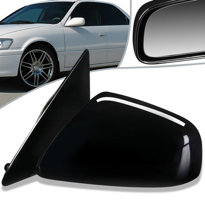 RETROVISOR MIRROR - OEM - 97-01 TOYOTA CAMRY - POWERED - PAINTABLE - BLACK - LEFT