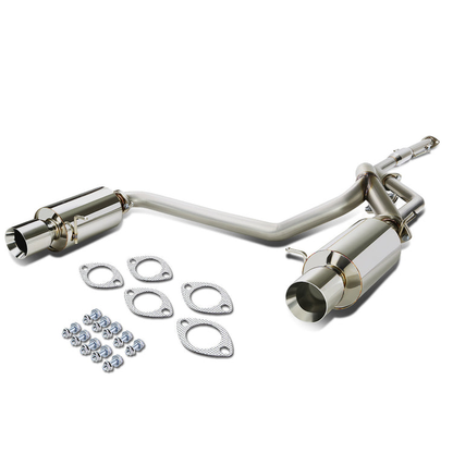 TUBERIA CATBACK CATBACK - 03-08 HYUNDAI TIBURON 2.0L - SINGLE ROLLED TIP - STAINLESS STEEL