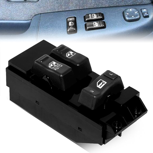 INTERRUPTOR ELEVADOR ELECTRICO 99-02 CHEVY SILVERADO 1500, 2500, 3500, GMC SIERRA 1500, 2500, 3500 - DRIVER SIDE - BLACK