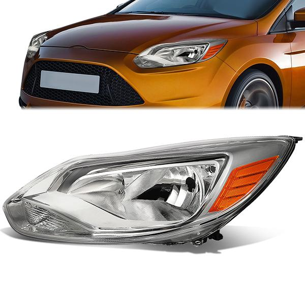 FAROS OE STYLE - 12-14 FORD FOCUS - ONLY FITS MODELS W/ HALOGEN HEADLIGHTS - DOES NOT FIT ELECTRIC MODELS - USES H1 HIGH/H7 LOW BEAM BULBS - LEFT