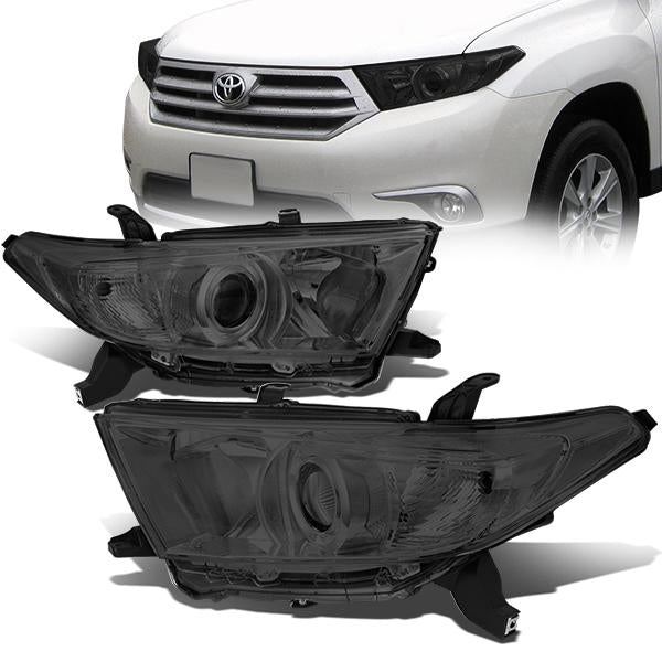 FAROS 11-13 TOYOTA HIGHLANDER - PROJECTOR - 9005 LOW BEAM / H11 HIGH BEAM / 3457A TURN SIGNAL - SMOKE HOUSING / CLEAR CORNER