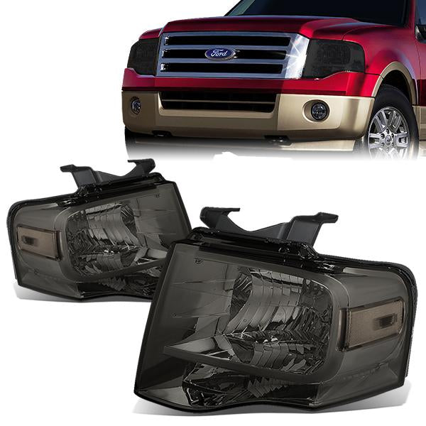 FAROS 07-14 FORD EXPEDITION 4-DOOR - H13 LOW BEAM / HIGH BEAM - SMOKE HOUSING / CLEAR CORNER
