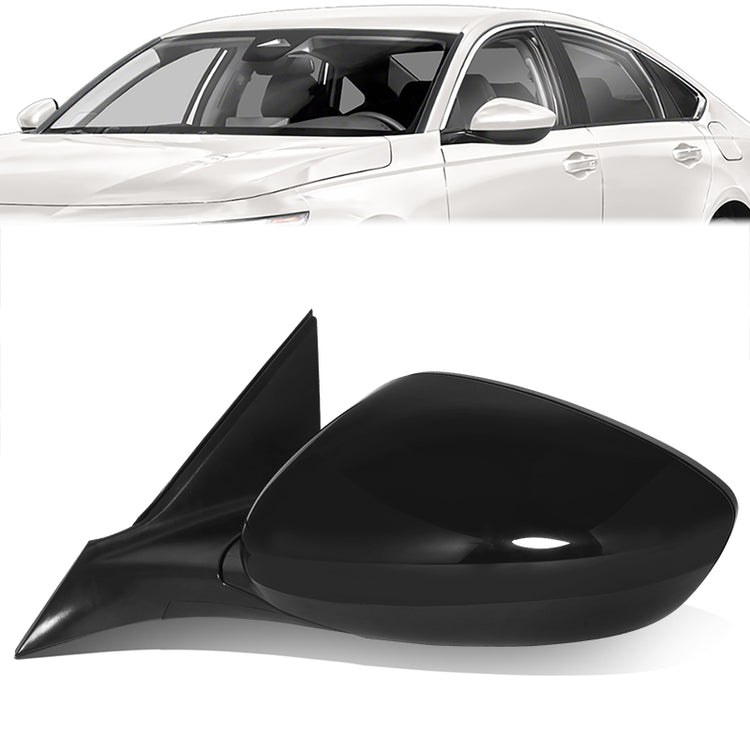 RETROVISOR MIRROR - OE STYLE - HONDA ACCORD 23-24 - WITH POWER WITH HEATED WITH BLIND SPOT - DRIVER SIDE - PAINT TO MATCH - BLACK