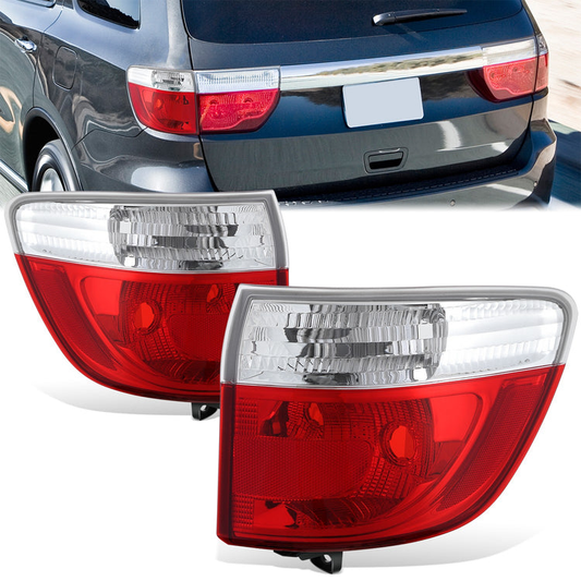 FAROS TRASEROS OE STYLE - 11-13 DODGE DURANGO - OUTER - 3057 TURN SIGNAL / 3057 TAIL LIGHT - CHROME HOUSING - LEFT AND RIGHT