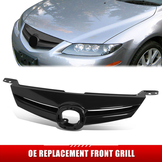 PARRILLA GRILLE - MZ 6 '03-'08 (4D/WG/HB)/ GRILLE ASS'Y 06-08/ MAT-BLACK/ (SPORT W/O TURBO)//PARTS.NO,MA1200177//OEM NO,GP7A50710CCC