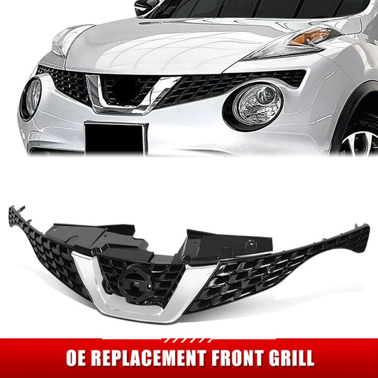 PARRILLA GRILLE - DS JUK 11-12/13-14/15-18/ GRILLE ASS'Y 15-18/ MAT-BLACK W/CHROME MOULDING/ W/AROUND VIEW MONITOR CAMERA/ (S|SL|SV)