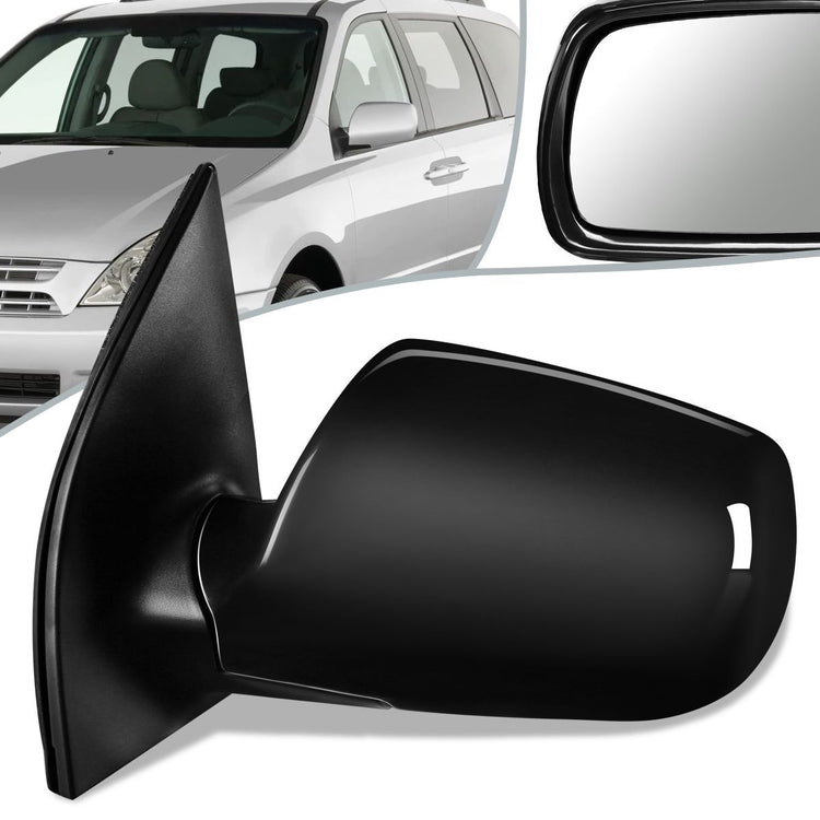 RETROVISOR MIRROR - OEM - 06-09 KIA SEDONA - POWERED - HEATED - PAINTABLE - BLACK - LEFT