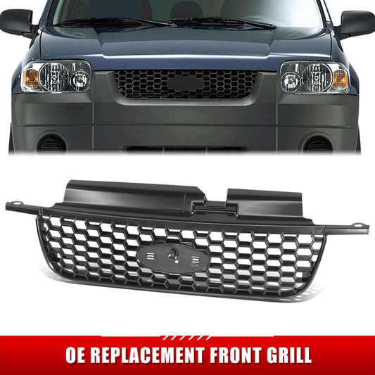 PARRILLA GRILLE - FD ESCPE 01-07/ GRILLE ASS'Y 05-07/ W/PRIMED BLACK/ (SMOOTH)//PARTS.NO,FO1200446//OEM NO,5L8Z8200AAB