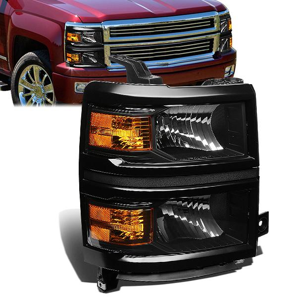 FAROS OE STYLE - 14-15 CHEVROLET SILVERADO 1500 - USES 9005 HIGH/H11 LOW BEAM BULBS - BLACK HOUSING - RIGHT